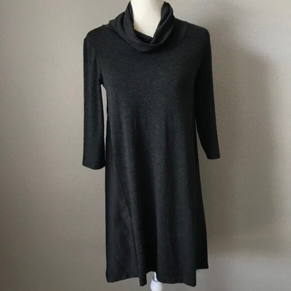 Anthro Saturday Sunday Cowl Neck Swing Dress Small Petite NWOT - Picture 1 of 7
